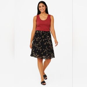 LIZ CLAIBORNE: Romantic Y2K "Vine & Berry" Floral Women's Skirt